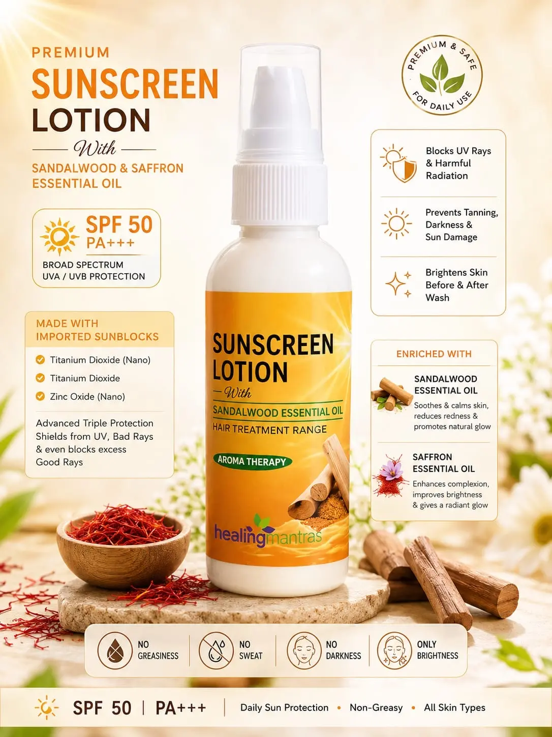 Sandalwood Sunscreen Lotion