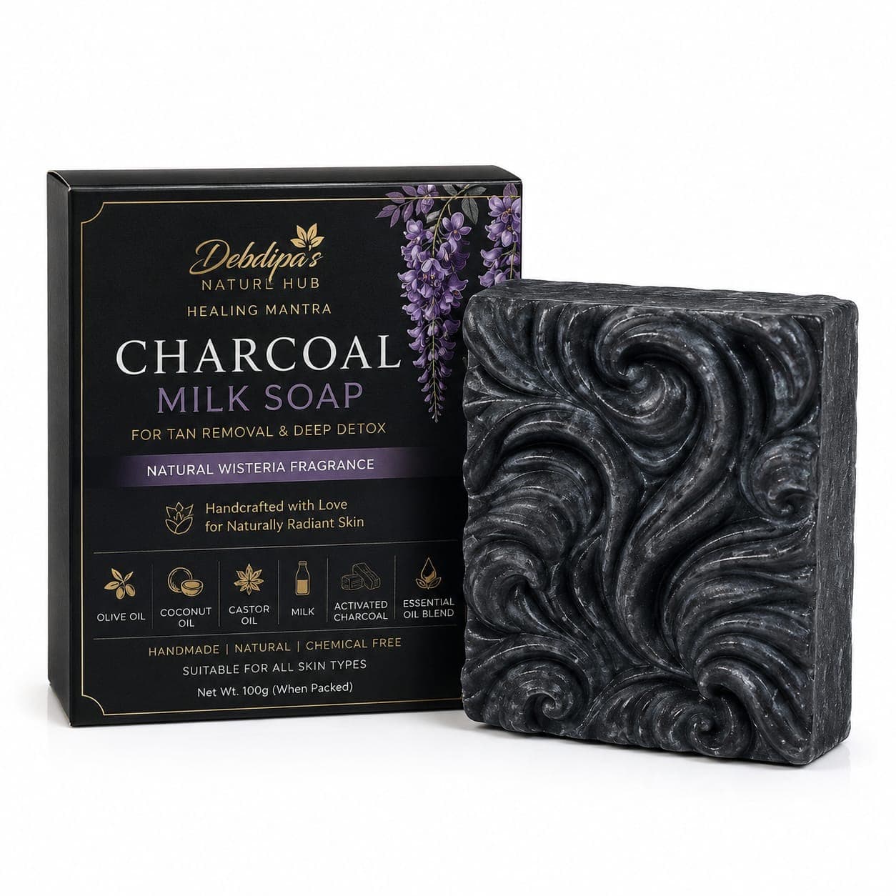 Charcoal Milk Soap
